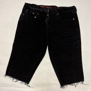 Urban Pipeline Max Flex Slim Cutoff Jean Shorts Black Size 36